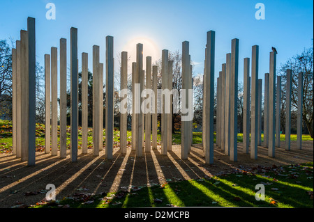 Seventh of July memorial, Hyde Park. A memorial to honour the victims of the 2005 London bombings Stock Photo