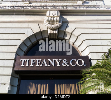 Tiffany store logo Stock Photo