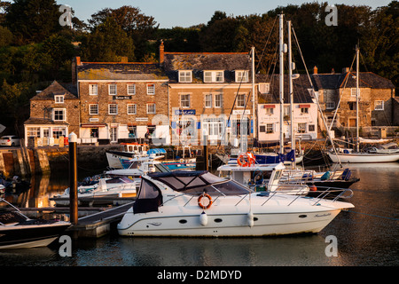 Padsow Harbour at sun rise, Cornwall Stock Photo