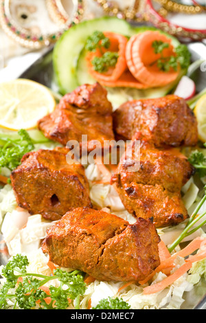 Indian food, Boti Kebab. Stock Photo