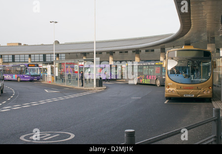 Sunderland Park Lane bus station and Metro Interchange, north east England UK Stock Photo