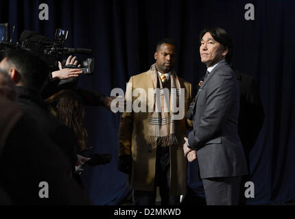 Hideki Matsui, JANUARY 24, 2013 - Baseball : Hideki Matsui of Japan attends the 10th Anniversary Joe Torre Safe At Home Foundation Gala at Pier Sixty, Chelsea Piers in New York City, New York, United States. (Photo by AFLO) Stock Photo