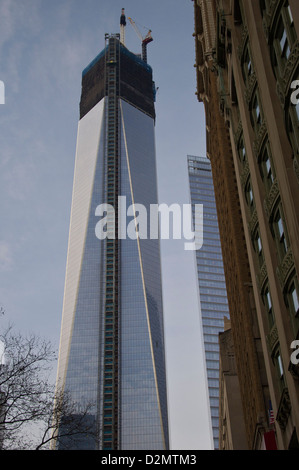 Freedom Tower under construction New York Stock Photo