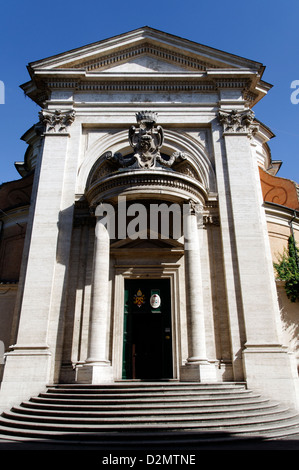 Rome. Italy. The facade of Chiesa di Sant'Andrea al Quirinale, located on Quirinal Hill, considered a jewel of Baroque art. Stock Photo