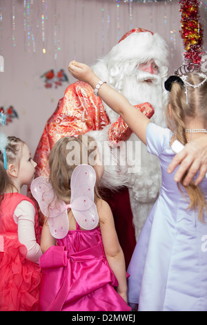 Reportage photos from Russian children kindergarten. Kids and parents