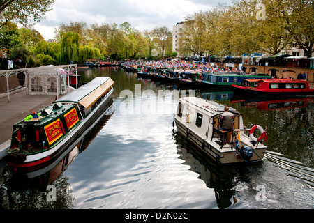 The Grand Union Canal, Little Venice, Maida Vale, London, England, United Kingdom, Europe Stock Photo