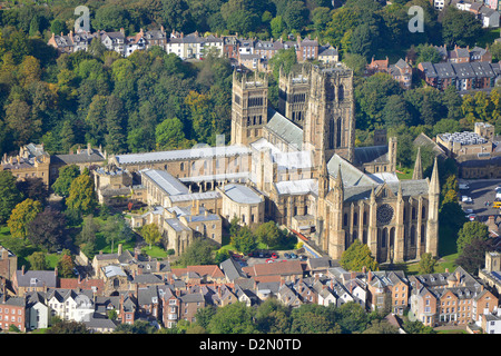 Aerial photograph of Durham Cathedral Stock Photo