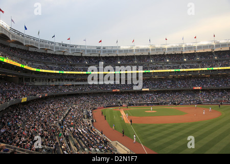 Baseball Game, Yankee Stadium, Bronx, New York City, United States of America, North America Stock Photo