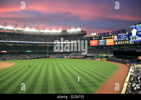 Baseball Game, Yankee Stadium, Bronx, New York City, United States of America, North America Stock Photo