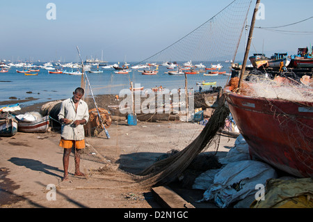 Mumbai ( Bombay ) Colaba Fishing Village  Kolinagar 1 km south of Gateway of India Stock Photo