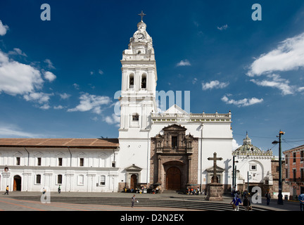Santo Domingo Monastery and Church and Plaza, Quito, Ecuador Stock Photo
