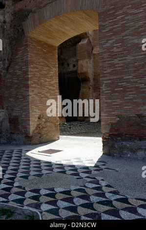 Rome. Italy. The Baths of Caracalla (Terme di Caracalla), the ancient Roman Public baths leisure centre completed in AD 217 Stock Photo