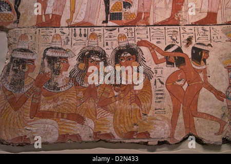 Feast for Nebamun, Temple of Amun, Thebes, Egypt, British Museum, London, England, UK, GB, British Isles Stock Photo