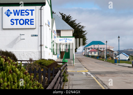 Interior of the West Store Supermarket, Ross Road, Stanley Capital of the  Falkland Islands Stock Photo - Alamy