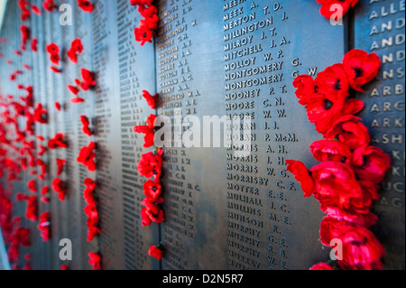 Roll of Honour at the Australian War Memorial, Canberra, Australian Capital Territory, Australia, Pacific Stock Photo