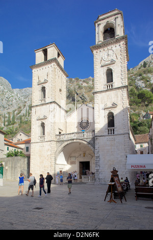 St. Nicholas Serbian Orthodox Church, Old Town, Kotor, UNESCO World Heritage Site, Montenegro, Europe Stock Photo