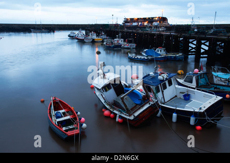 Fishing boats in the Harbour at Bridlington, East Riding of Yorkshire, Yorkshire, England, United Kingdom, Europe Stock Photo