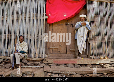 Church of  Ura Kidene Mehret, Zege Peninsula, Lake Tana, Ethiopia, Africa Stock Photo