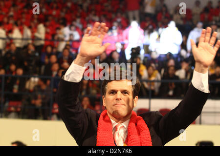 Pyeongchang, South Korea. 29th January 2013. Timothy Perry Shriver  is Chairman and CEO of Special Olympics during the Opening Ceremony at the World Winter Special Olympics in Pyeongchang. Stock Photo