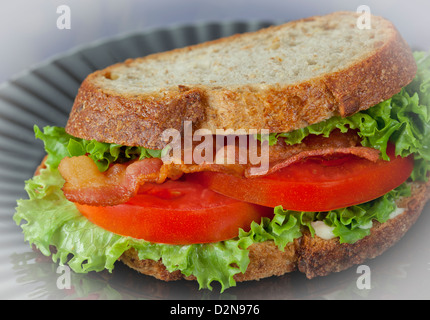 Bacon Lettuce Tomato Sandwich Stock Photo