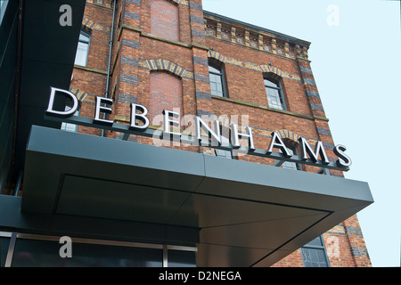 Slingfield Mill Weavers Wharf Kidderminster Previously a textile mill.  Now a Premier Lodge, Debenhams and a Frankie and Bennys Stock Photo