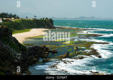 foreshore scene with fort placourt, fort dauphin (taolagnaro), madagascar Stock Photo