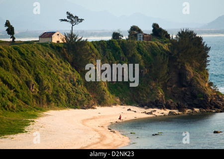 foreshore scene with fort placourt, fort dauphin (taolagnaro), madagascar Stock Photo