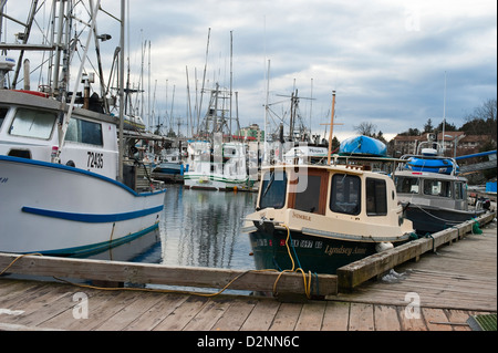 Scene in Crescent Harbor, Sitka, Alaska, USA Stock Photo