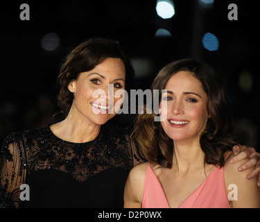Minnie Driver and Rose Byrne attends the I Give It A Year - European Premiere on 24/01/2013 at The VUE Leicester Square, London. Persons pictured: Actress, Minnie Driver, Rose Byrne. Picture by Julie Edwards Stock Photo