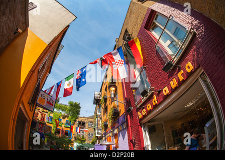 The Colour and Brightness of the Neal's Yard area, Neal Street, London UK Stock Photo