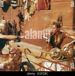 BEN-HUR 1959 MGM film epic with Charlton Heston at right Stock Photo