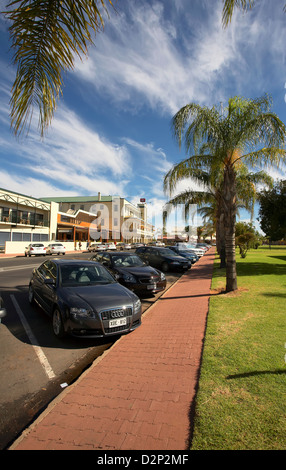 The main street of the Riverland town of Renmark in South Australia Stock Photo