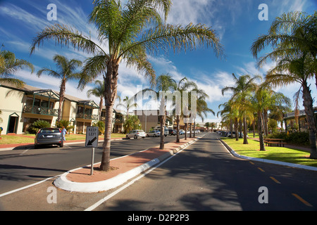 The main street of the Riverland town of Renmark in South Australia Stock Photo