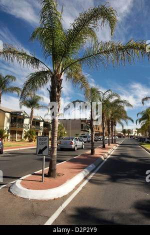 The main street of the Riverland town of Renmark in South Australia Stock Photo