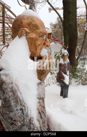 sculpture Ippolit Matveevich Vorobyaninov, by a nickname Kisa — the character of the novel 'Twelve Chairs' Stock Photo