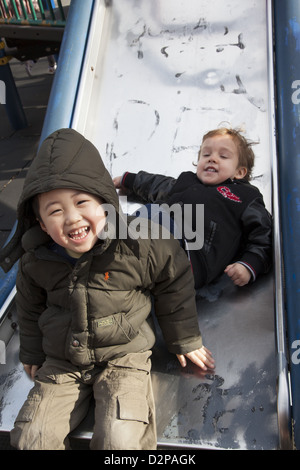 Nursery school/ day care on the Lower East Side of Manhattan. Stock Photo
