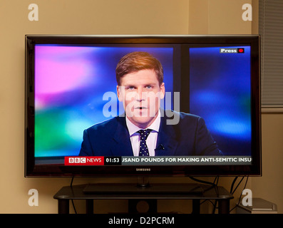 BBC TV News channel Stock Photo