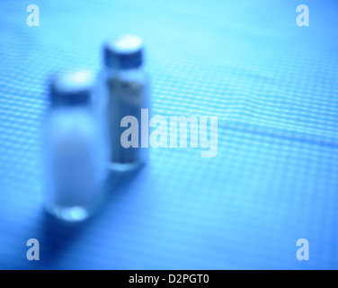 Berlin, Germany, salt and pepper shakers on a table Stock Photo