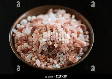 Pink salt from the Himalaya Stock Photo