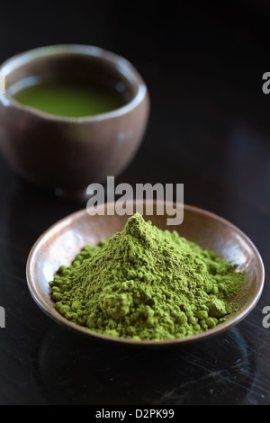 Powdered Green Tea, Matcha, Tea, Stock Photo