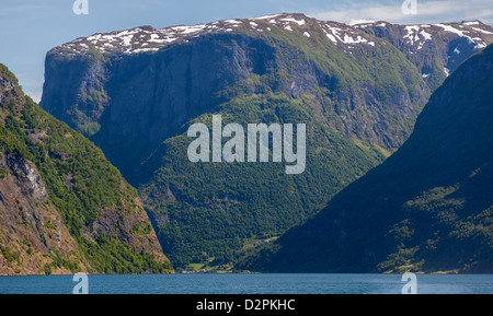 Interior of Kviknes Hotel in Balestrand, Norway along the Sognefjord, the longest fjord in Norway. Stock Photo