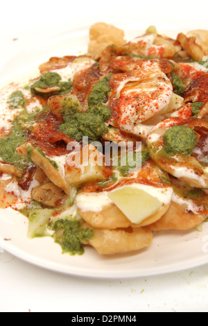 Papri chaat , North Indian food Stock Photo