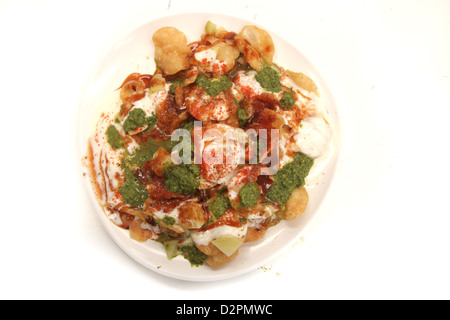 Papri chaat , North Indian food Stock Photo