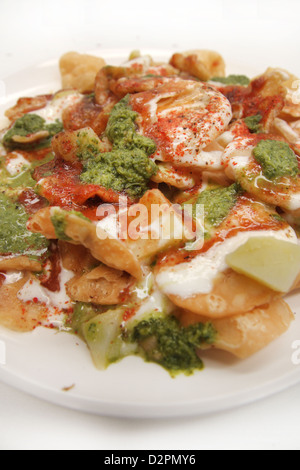 Papri chaat , North Indian food Stock Photo