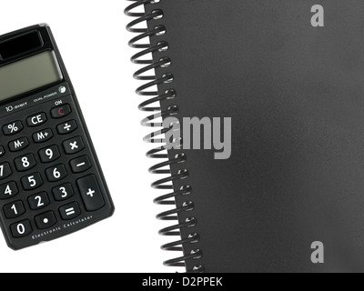 Stationery items isolated against a white background Stock Photo
