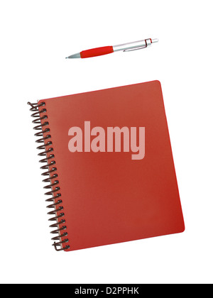 Stationery items isolated against a white background Stock Photo