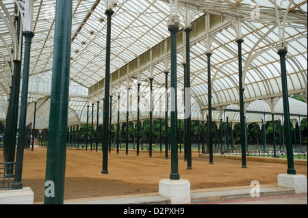 Glass house in a botanical garden, Lal Bagh Botanical Garden, Bangalore, Karnataka, India Stock Photo