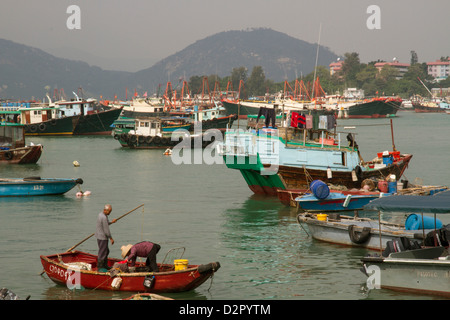 Harbour, Cheung Chau island, Hong Kong, China, Asia Stock Photo