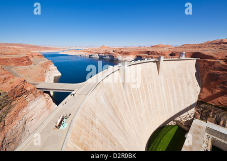 Glen Canyon Dam, Lake Powell, Page, Arizona, United States of America, North America Stock Photo