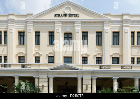 The Strand Hotel, a Victorian-style hotel built in 1896, Yangon (Rangoon), Yangon region, Myanmar Stock Photo